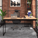 Ver imagem 3 de Escrivaninha Mesa em L 150x150cm Madeira Móveis Industrial Magno Laminado com Preto