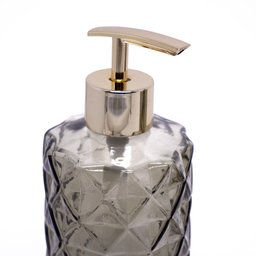 Kit Difusor e Porta Sabonete Liquido de Vidro Preto - D'rossi - 3 Kit Difusor e Porta Sabonete Liquido de Vidro Preto - D'rossi - 3