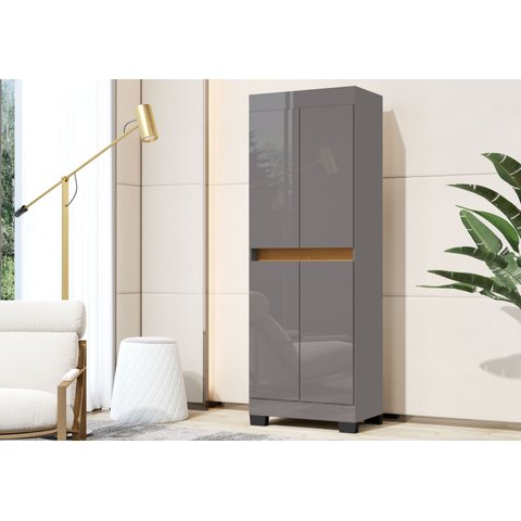 Armário Multiuso Escritório Quarto 4 Portas Gael Rede Móveis