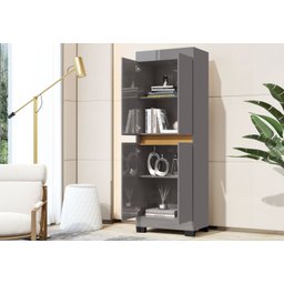 Armário Multiuso Escritório Quarto 4 Portas Gael Rede Móveis - 3