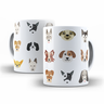 Caneca Cachorrinhos Dog Companheiro Presente Cachorreiros 325 Ml Porcelana - 1