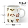 Caneca Cachorrinhos Dog Companheiro Presente Cachorreiros 325 Ml Porcelana - 6