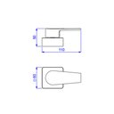 Ver imagem 2 de Acabamento Registro Level Pressao 3/4 C/ Mvr Gold Red - Deca Deca Metais