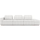 Ver imagem 5 de Sofá Ilha com Puff Living 335cm Amber M03 Bouclê Branco