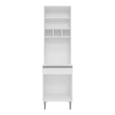 Ver imagem 3 de Paneleiro Torre Quente Andréia 60cm com 4 Portas 1 Gaveta Branco Ajl