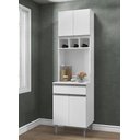 Ver imagem 1 de Paneleiro Torre Quente Andréia 60cm com 4 Portas 1 Gaveta Branco Ajl
