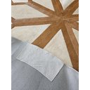 Ver imagem 4 de Tapete de Couro Natural Mandala Bege Branco 1,60 Diametro