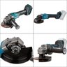 Esmerilhadeira Angular 125mm sem Fio 40v Resistência Água Motor Bl com Protetor Ga013gz Makita - 4