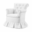 Ver imagem 2 de Cadeira Poltrona Balanço Amentação Confortável Quarto Descanso Sala Leitura Corino Branco