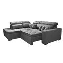 Ver imagem 7 de Sofá de Canto 2,60x2,36m Retrátil e Reclinável com Molas Cama inBox Platinum Esquerdo Suede