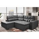 Ver imagem 1 de Sofá de Canto 2,60x2,36m Retrátil e Reclinável com Molas Cama inBox Platinum Esquerdo Suede