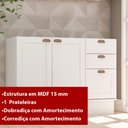 Ver imagem 7 de Balcão de Cozinha Genialflex Iluminata 3 Gavetas Branco