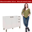 Ver imagem 6 de Balcão de Cozinha Genialflex Iluminata 3 Gavetas Branco