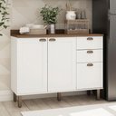 Ver imagem 3 de Balcão de Cozinha Genialflex Iluminata 3 Gavetas Branco