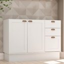 Ver imagem 2 de Balcão de Cozinha Genialflex Iluminata 3 Gavetas Branco