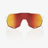 Óculos Ciclismo 100% S2 Soft Tact Off White Hiper Red Multilayer Mirror Lens - 3