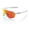 Óculos Ciclismo 100% S2 Soft Tact Off White Hiper Red Multilayer Mirror Lens - 1