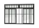 Ver imagem 1 de Janela de Correr Alumínio Preto 04F c/Grade e Basculante Classic - 100x200