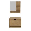 Ver imagem 5 de Conjunto para Banheiro Balcão com Espelho sem Cuba 60cm 3689 Bn Marrom/Amêndoa
