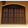 Janela Arco 4 Folhas Madeira Maciça Colonial Com Vidros - 2
