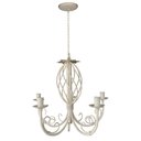 Ver imagem 6 de Lustre Envelhecido em Ferro Rustico para Sala de Jantar Grande - Branco
