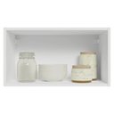 Ver imagem 4 de Armário Aéreo 60 cm 1 Porta Basculante Branco/Crema Vik Madesa