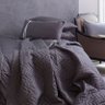 Capa de Duvet Algodão Queen 400 Fios Barcelona Zinc Blue Gardenia - 3