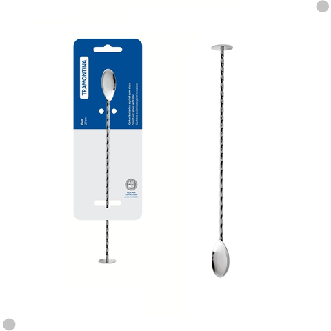 Colher Bailarina Espiral com Disco Tramontina Aço Inox 27 Cm:aço Inox