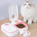 Ver imagem 6 de Alimentador Duplo Comedouro Inteligente Temporizador Raçao Agua Cachorro Gato Pet Bichos Alimentaçao