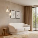 Ver imagem 2 de Sofá Solis 2 Lugares 150cm Bouclé Off White - Sallar Home