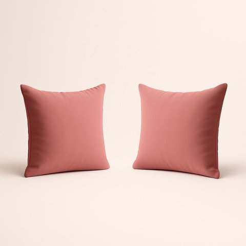 Kit 2 Almofada 42cm Decorativa Suede Fofinha Sofá e Cadeira Cor:rosa