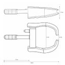 Ver imagem 6 de Trava de Pneu Universal Kit 2 Uni Bloqueador de Roda Moto Carro Antifurto Seguranca Roubo Reboque Ve