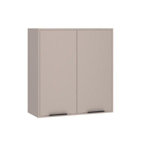 Armário Aéreo 80cm 2 Portas 1 Prateleira Stylo Luciane Móveis Cinammon