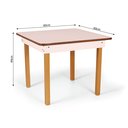 Ver imagem 6 de Mesa Infantil com 02 Cadeirinhas de Madeira Conjunto Lara Rosa até 04 Anos