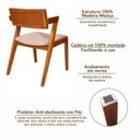 Ver imagem 6 de Kit 8 Cadeiras Madeira Maciça e Estofada Ímola Espresso Móveis
