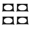 Ver imagem 1 de Kit C/ 4 Porta Grelha Caixilho Ralo Click 10x10 Inox Preto