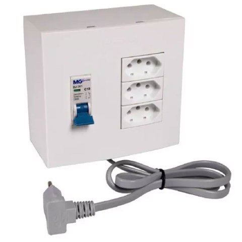 Caixa 4x4 Versatil Sobrepor Branco