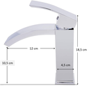 Ver imagem 4 de Torneira Banheiro Monocomando Cascata Luxo Baixa Dourada