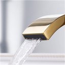 Ver imagem 3 de Torneira Banheiro Monocomando Cascata Luxo Baixa Dourada