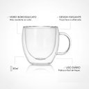 Ver imagem 3 de Xícara 80ml Vidro Borossilicato Linha Elegance Café Chá