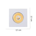 Ver imagem 3 de Mini Spot de embutir Elysa 1w bivolt Móvel Sala de Tv Closet - BRANCA