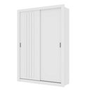 Ver imagem 2 de Guarda Roupa Solteiro 2 Portas Darvi 2 Gavetas Carraro Ripado Branco