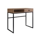 Ver imagem 2 de Mesa Escrivaninha 91cm com Gaveta e Nicho Of004 Industrial Mel
