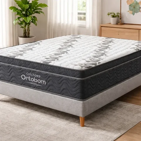 Colchão de Espuma D33 Ortobom Airtech Ortopillow 100 Queen 158cm