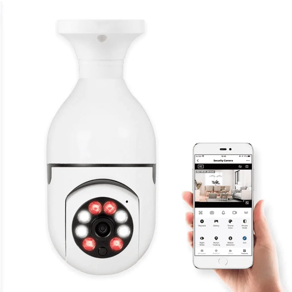 Ver imagem 1 de Câmera Segurança Prova D'água sem Fio Infravermelho Lâmpada