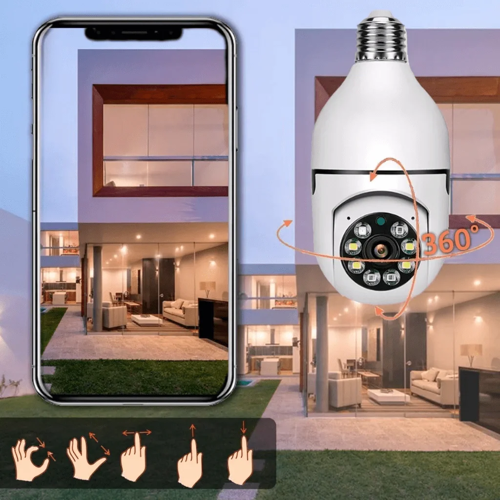 Ver imagem 7 de Câmera Segurança Prova D'água sem Fio Infravermelho Lâmpada