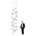 Ver imagem 4 de Lustre Big Cnidário Ac. Cristal para Pé Direito Alto