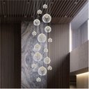 Ver mais imagens de Lustre Big Cnidário Ac. Cristal para Pé Direito Alto