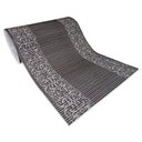 Ver imagem 2 de Tapete Passadeira Emborrachada Pvc Antiderrapante 0,65x5,00m Barrado Marrom Branco