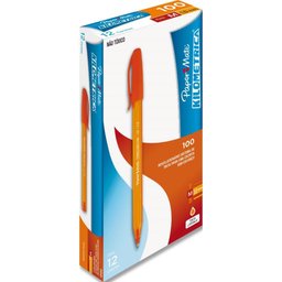 Caneta Esferografica Kilometrica 100 Colorz Laranja - 1